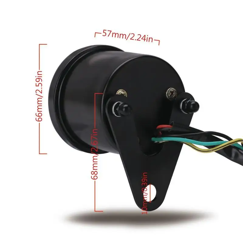 

12V Universal Motorcycle Tachometer Speedometer with LED Backlight Night Light Motorbike Instrument Accessories