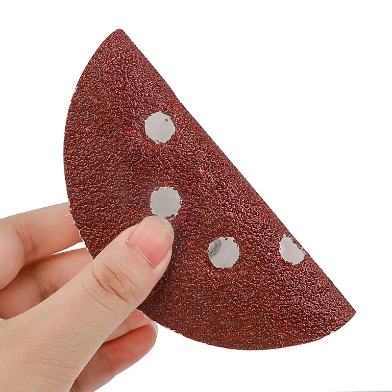 

80 Pieces of Track Sandpaper Sandpaper Sandpaper 12.7 cm 8 Hole Hook and Loop Suitable for Track Sandpaper