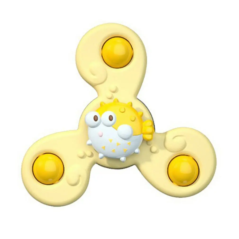 

Montessori Bath Toys For 2-4 Year Olds Swivel With Suction Cup Teether Safety Soft Bath Toy Kids Teether