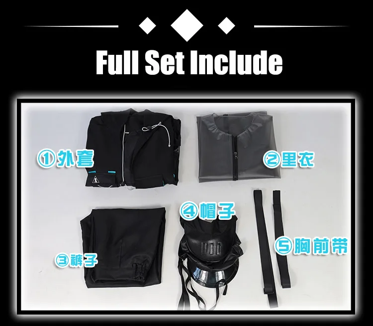 

Anime! Arknights Doctor RHODES ISLAND Full of Mystery Suit Cool Uniform Cosplay Costume Halloween Unisex Outfit Free Shipping