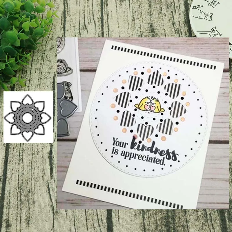 Металлические Вырубные штампы в форме лотоса вырезанные формы для украшения