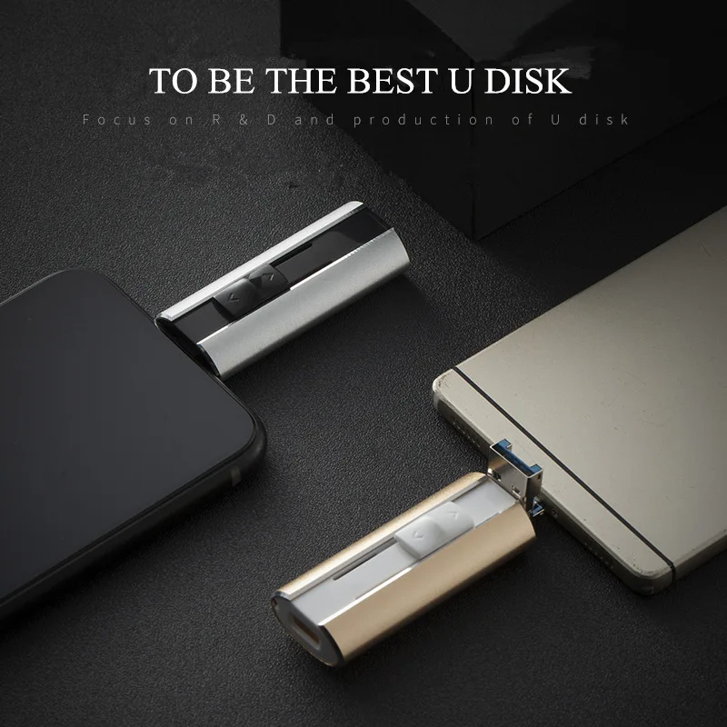 

IOS OTG USB Flash Drive 3 in 1 Pendrive for iPhone/IOS/Type-C/Android/PC 128GB 64GB 32GB 16GB 8GB pendrive usb 3.0 Key MFi drive