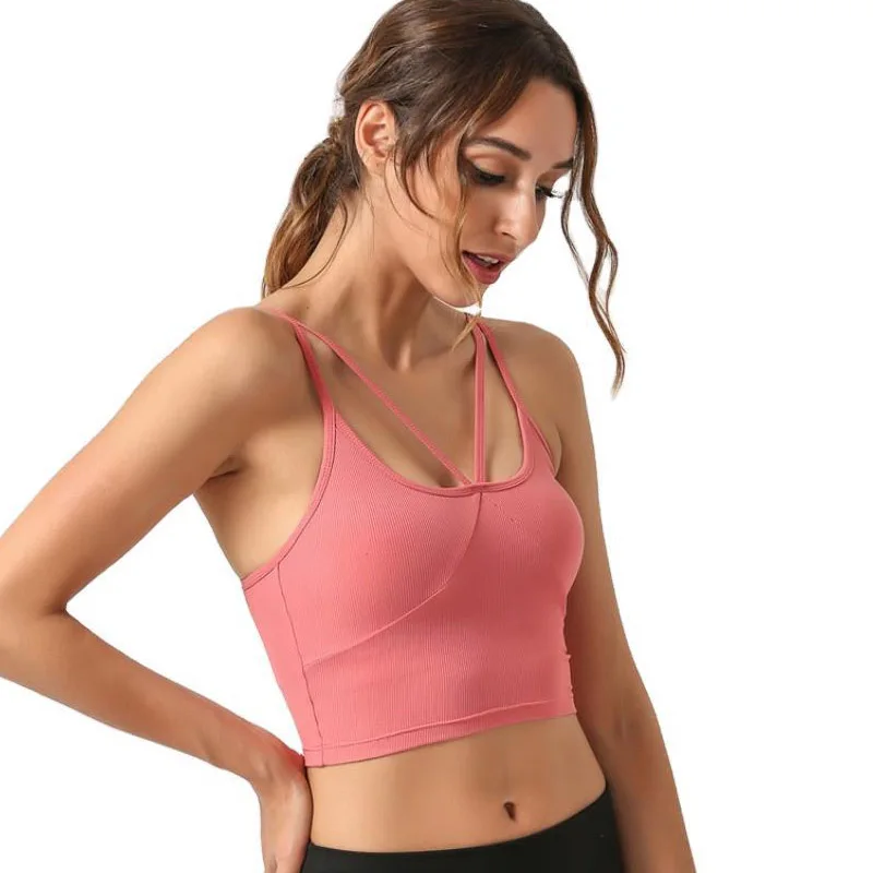 

High-Strength Support Sports Underwear Women's Shockproof Running Push-up Workout Bra Professional Yoga Bra