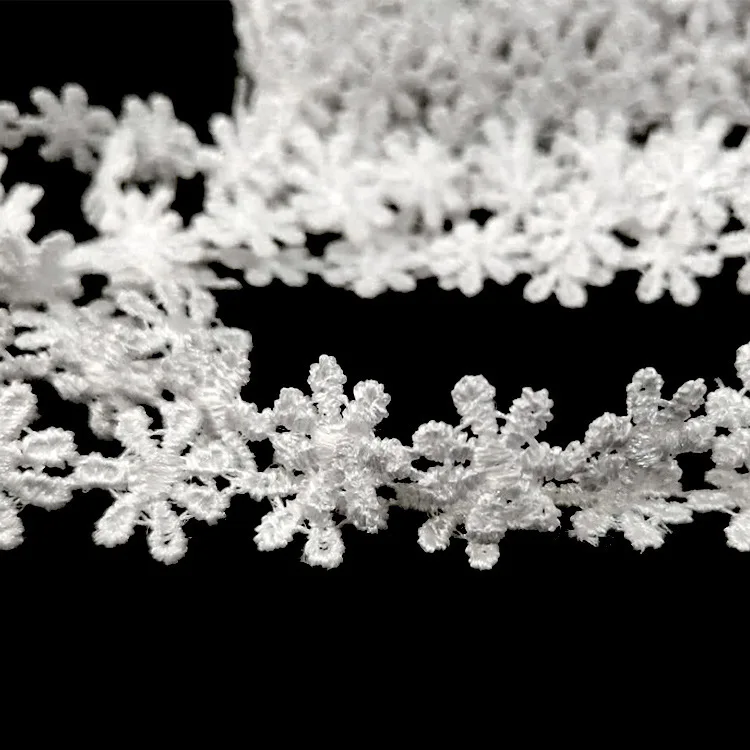 1 ярд Лучшая Продажа новейшая кружевная ткань 1.5cn лента хлопок Гипюр белая