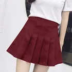 Плиссированная юбка для студентов, весна-лето 2021, короткая юбка в стиле преппи, милая Корейская женская трапециевидная теннисная юбка с завышенной талией