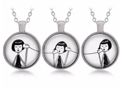 Модное ожерелье лучших друзей брелок 3/2 шт наборы сплав Телефон для вечные кулоны