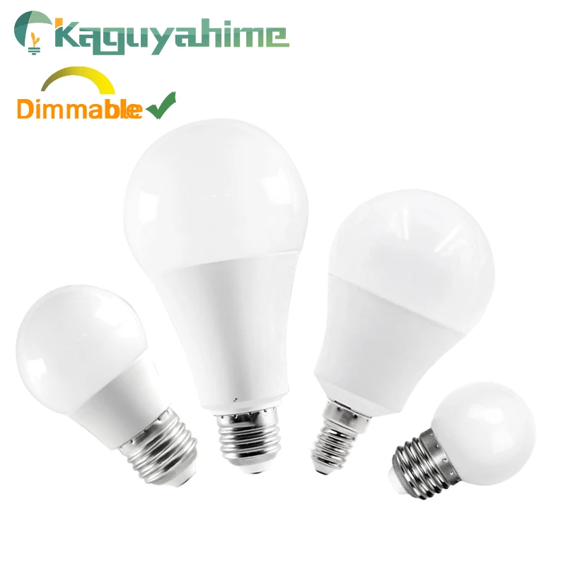 Kaguyahime 1 шт./5 шт. светодиодный E27 Лампа E14 Светодиодный светильник DimmableLamp 3 Вт 9 15 20 220