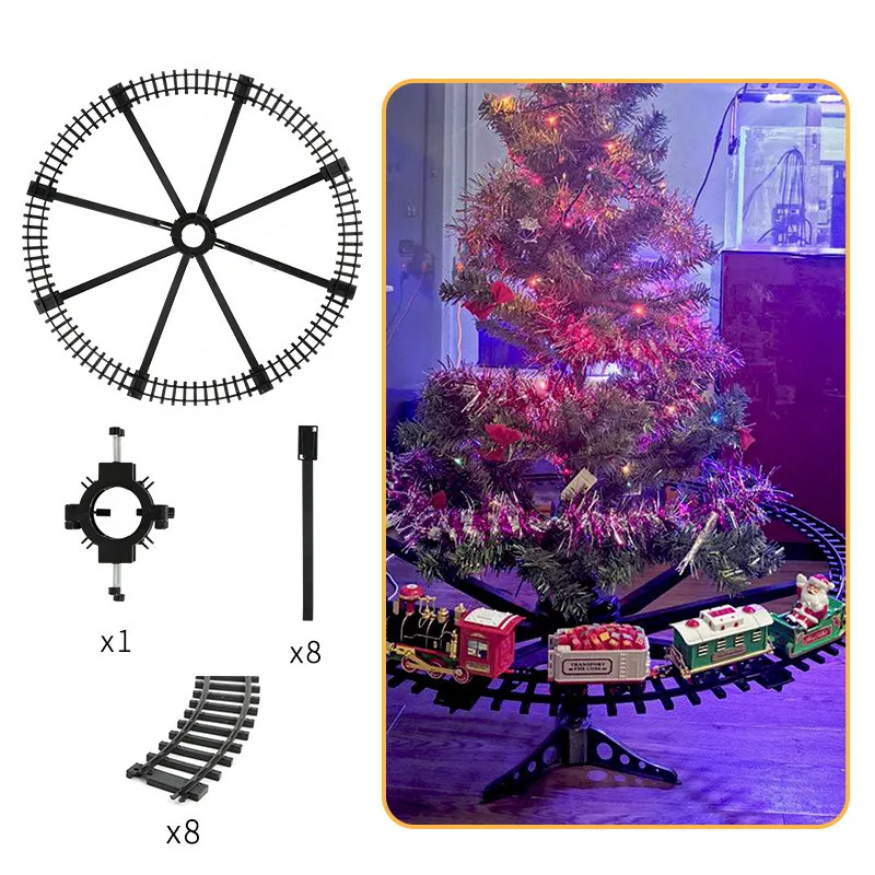 Рождественский электрический вагон игрушечный Паровозик-конструктор Рождество