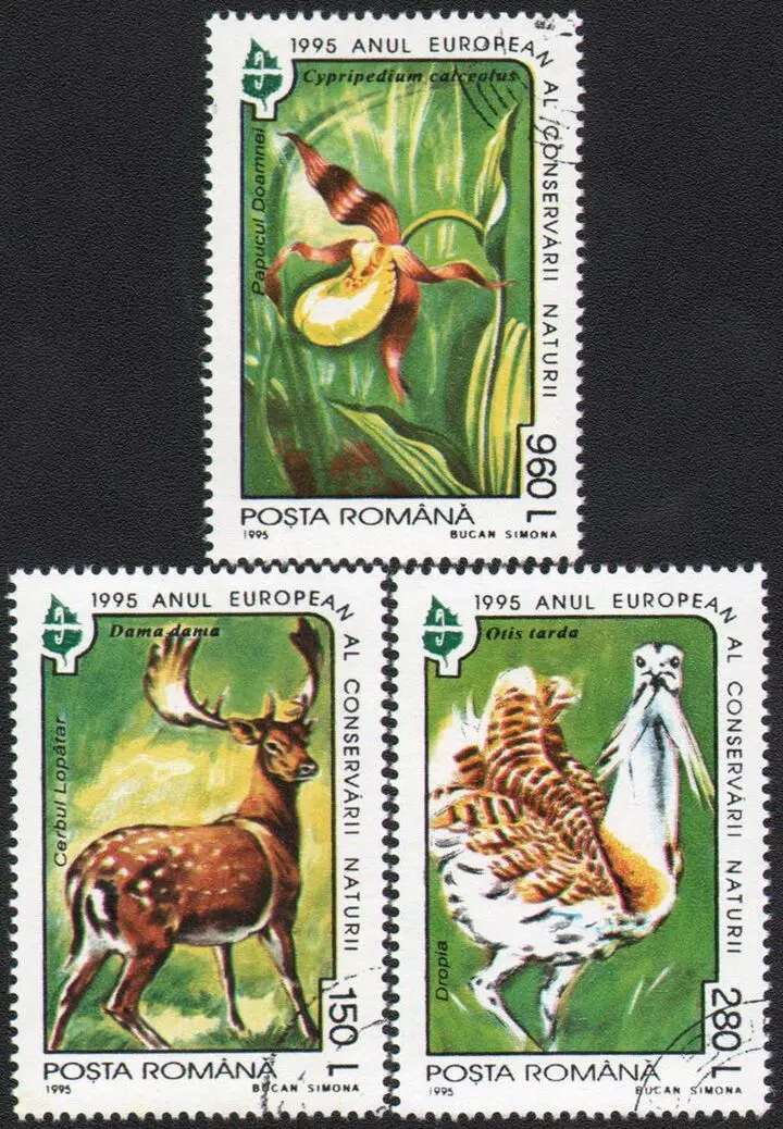 3 шт., коллекция почтовых отправлений 1995