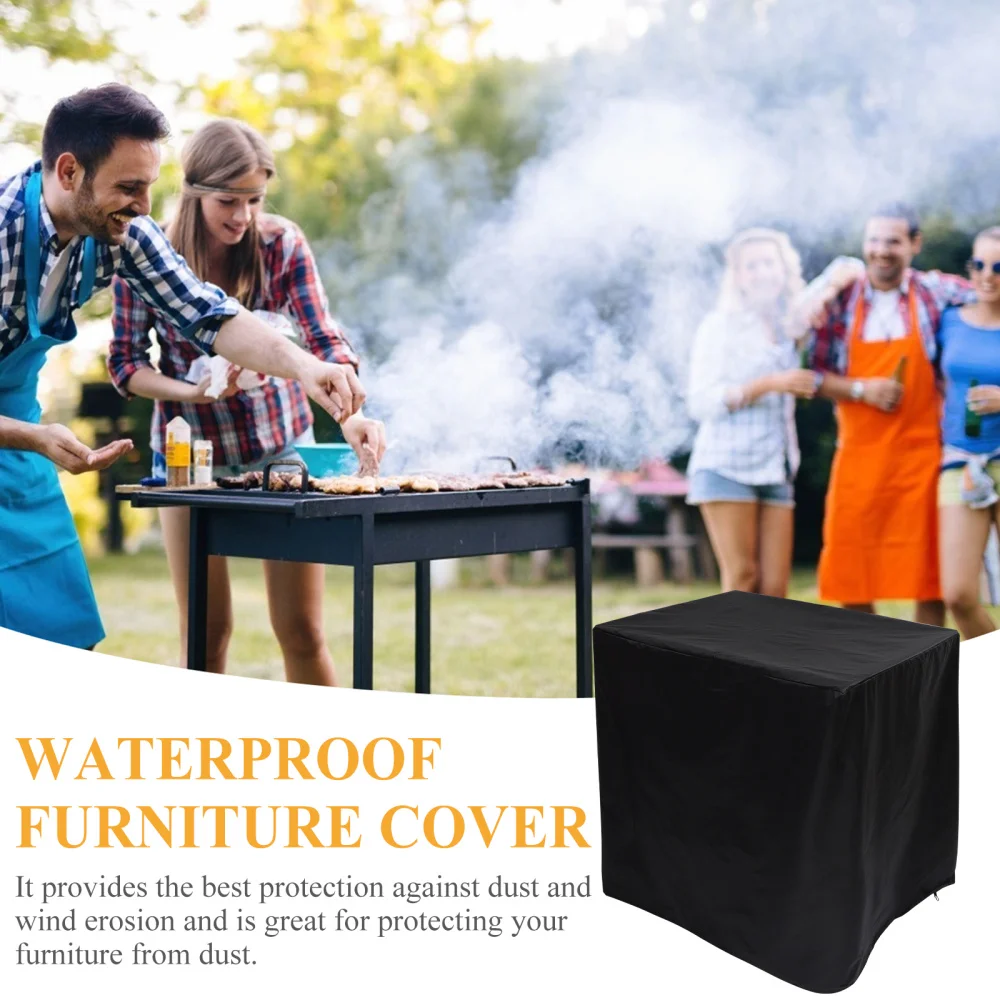 

Waterproof Furniture Cover Furniture Protector Grill Cover (Black)