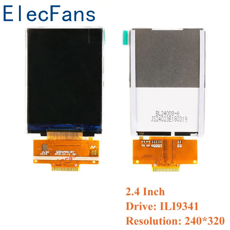 2.4 Inch TFT Bare Screen LCD Display Module Drive ILI9341 Interface SPI 240*320 Elecfans | Электронные компоненты и