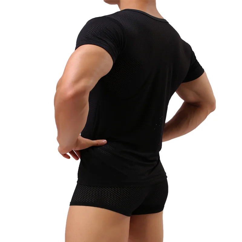 Мужские майки комплекты из двух предметов футболка с короткими рукавами и шорты