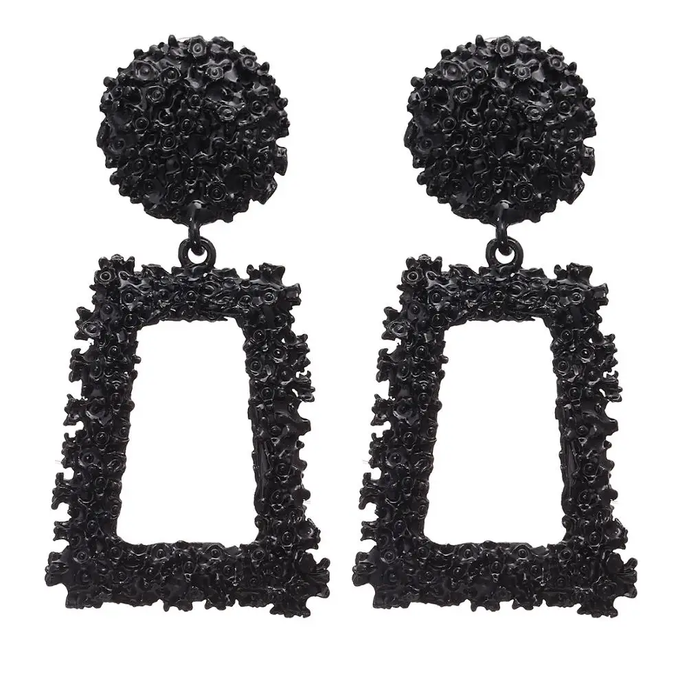 FENGLI креативные панковские геометрические Висячие серьги для женщин большие