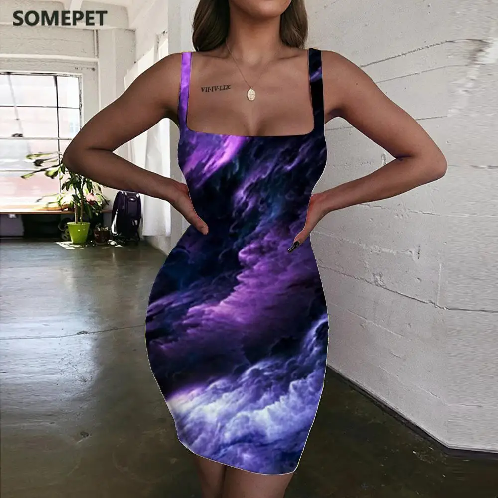 SOMEPET Nebula Dresses Women Purple Ladies Dresses Space Halter Sleeveless Universe Sundress Womens Clothing Summer Beach
SOMEPET Nebula Dresses Women Purple Ladies Dresses Space Halter Sleeveless Universe Sundress Womens Clothing Summer Beach