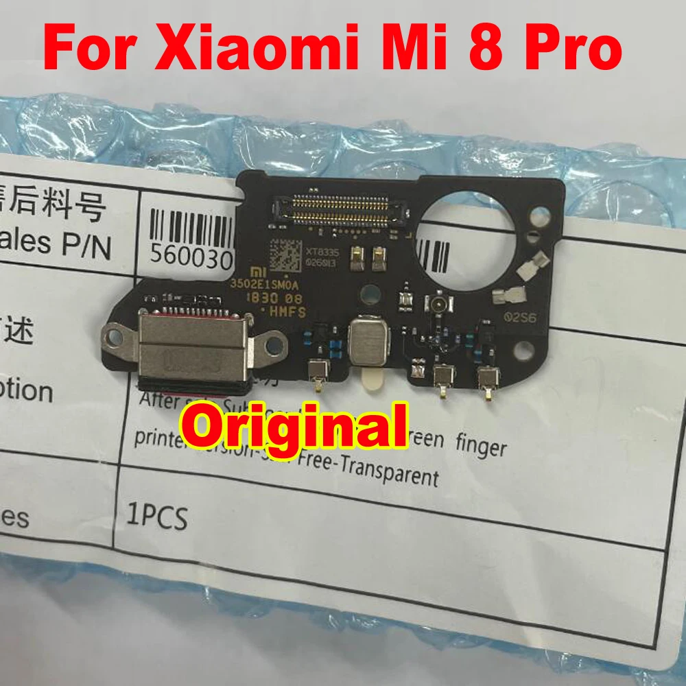 100% Оригинальный зарядный порт для Xiaomi Mi 8 Pro зарядная плата Mi8 SE 8Lite USB разъем PCB