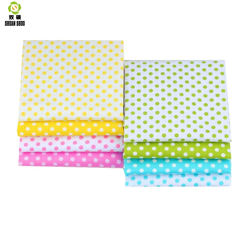Shuanshuo новая точка Серия саржевая хлопчатобумажная ткань Лоскутная Ткань DIY шитье