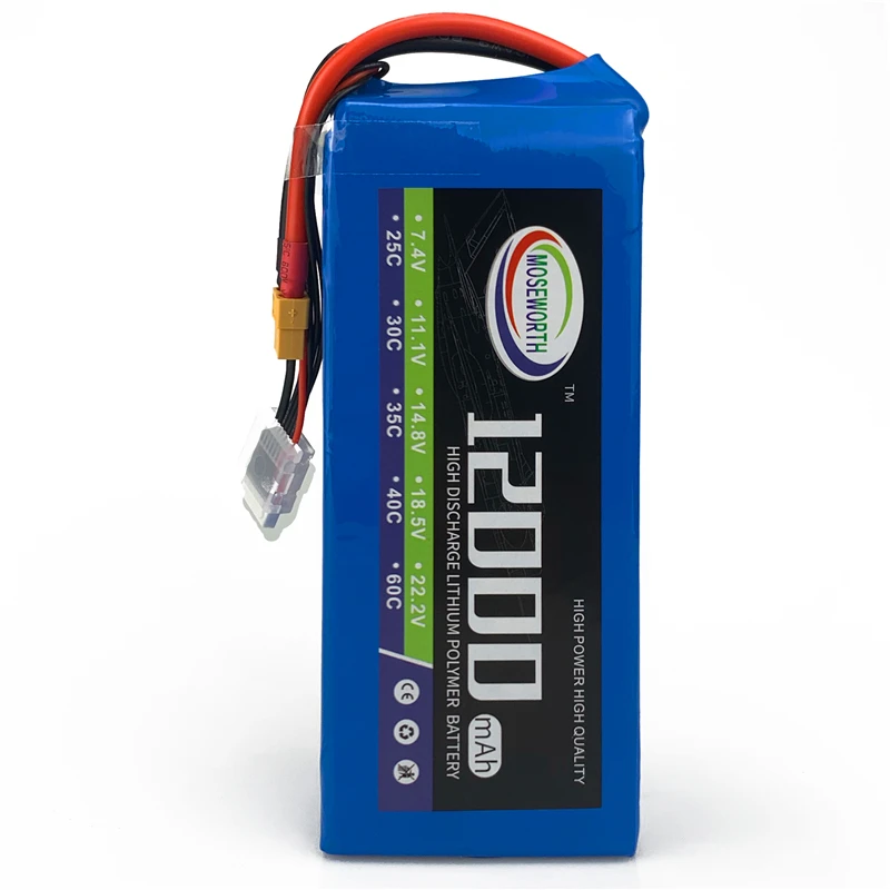 6S 22 2 V 12000mAh 25C RC Дрон LiPo батарея батареи для радиоуправляемого самолета