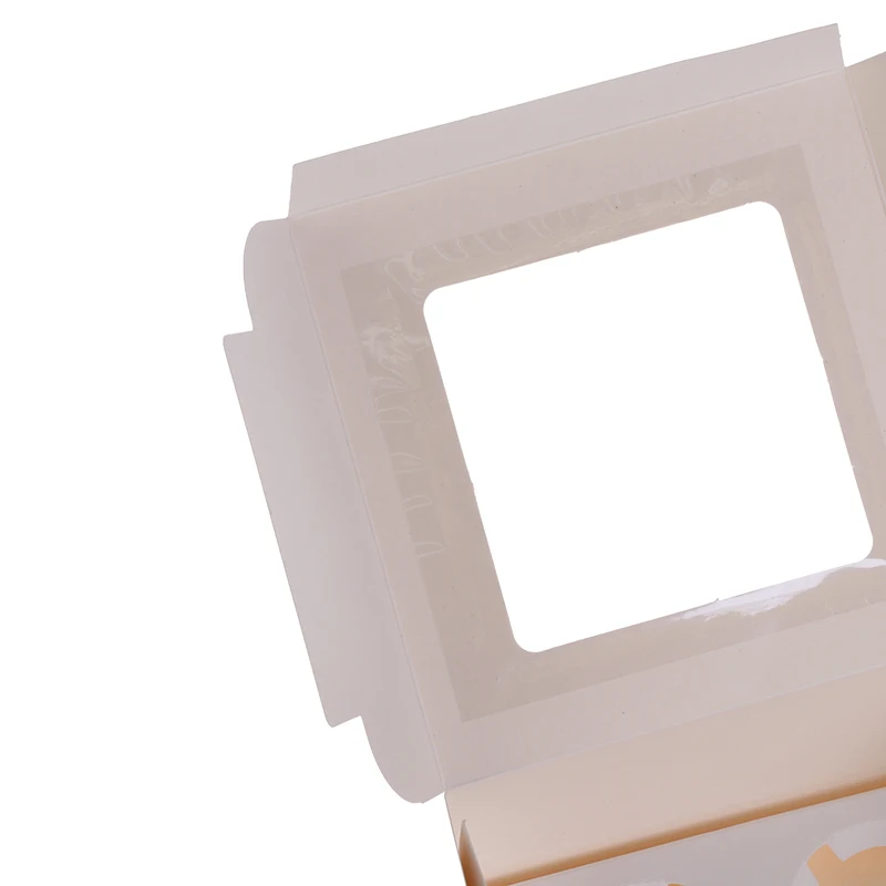 

5-piece Power Paper Cupcake Packaging Box with window Carton Cake Muffin Cookies Candy Box Wedding Party Beneficiary