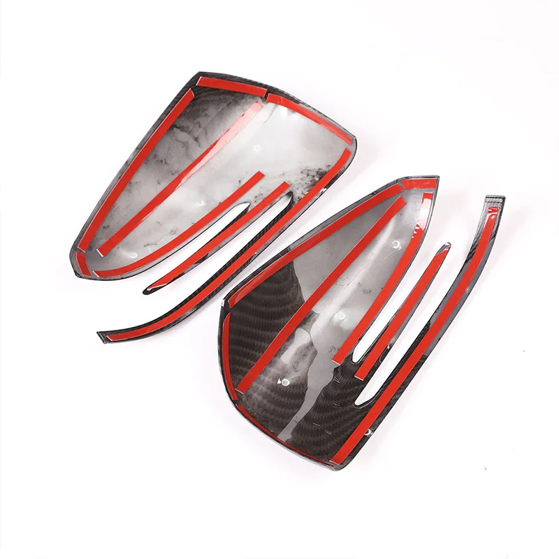 2pcs Carbon Fiber Side Rearview Mirror Cap Cover Trim for Mercedes Benz A B C E GLA Class W204 W212 ABS Plastic Car Accessories |