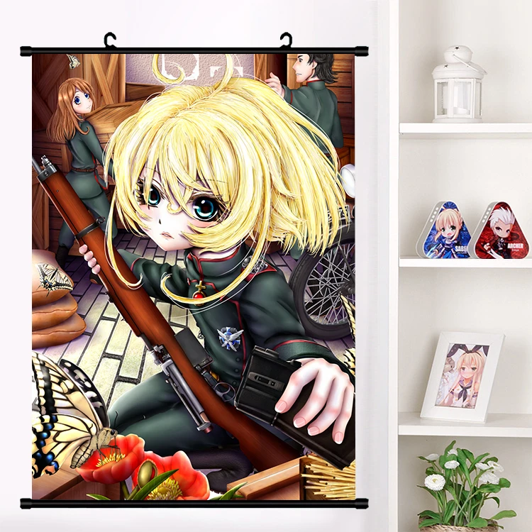 Аниме Youjo Senki Saga of Tanya the Evil Tanya Degurechaff настенный плакат с прокручивающейся стенкой Otaku коллекция домашнего декора