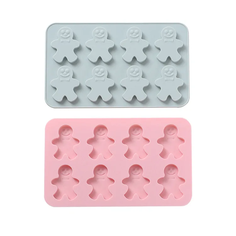 8 силиконовых форм с пряничным человечком форма для выпечки шоколадного печенья
