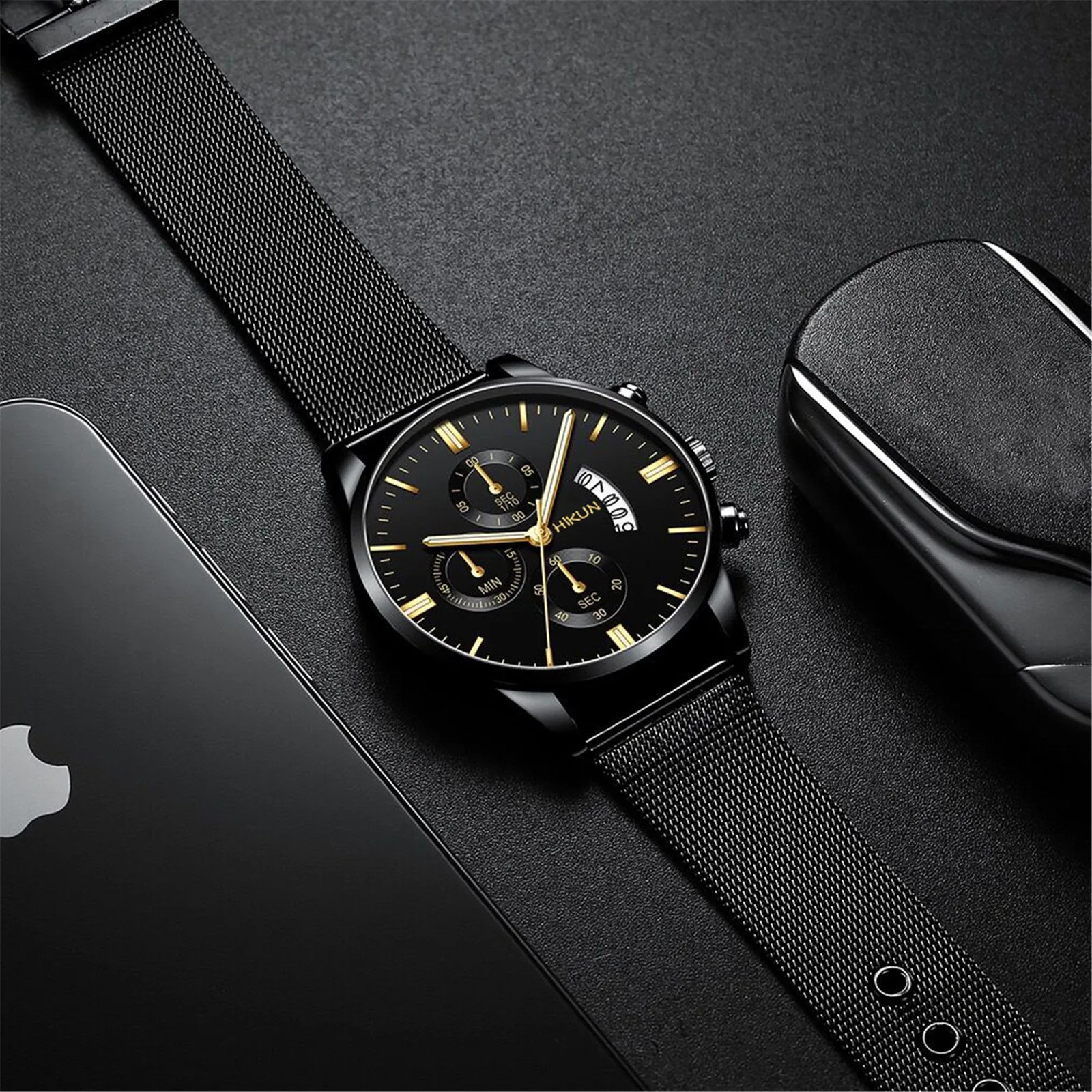 

2021 New Creative Men's Watches Sleek Minimalist Fashion With Steel Band Dial Men's Quartz Watch Gift Watch Relogio Masculino