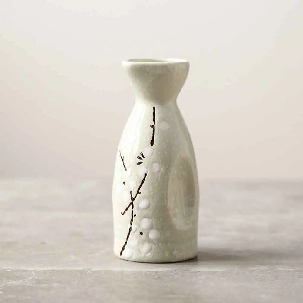 

1 Set of Japanese Style Sake Set Sake Cup Sake Bottle Cup Ceramic Sake Warm Pot Light Green