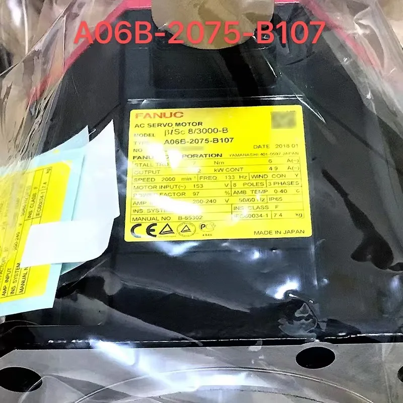 

Original New FANUC Servo Motor A06B-2075-B107 βiS 8/3000