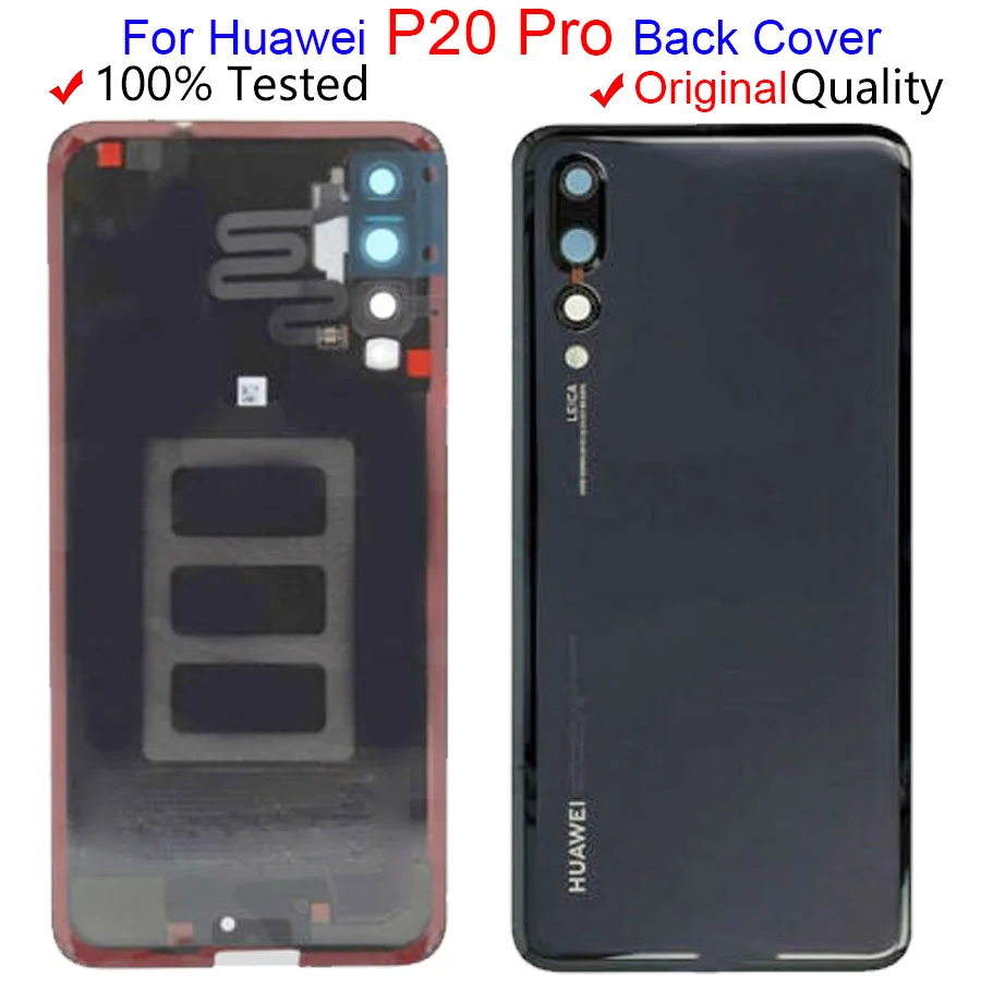 

Original New Glass Rear Housing For Huawei P20 Pro Battery Cover Back Case Door P20 Pro Back Cover CLT-AL01 clt-l29 Replace Part