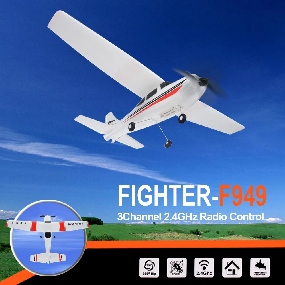 RC самолет F949 F-949 3CH 2,4G Самолеты дистанционного управления 3 бессердечные двигатели 360 флип RTF планер Glidin EPP самолет игрушки