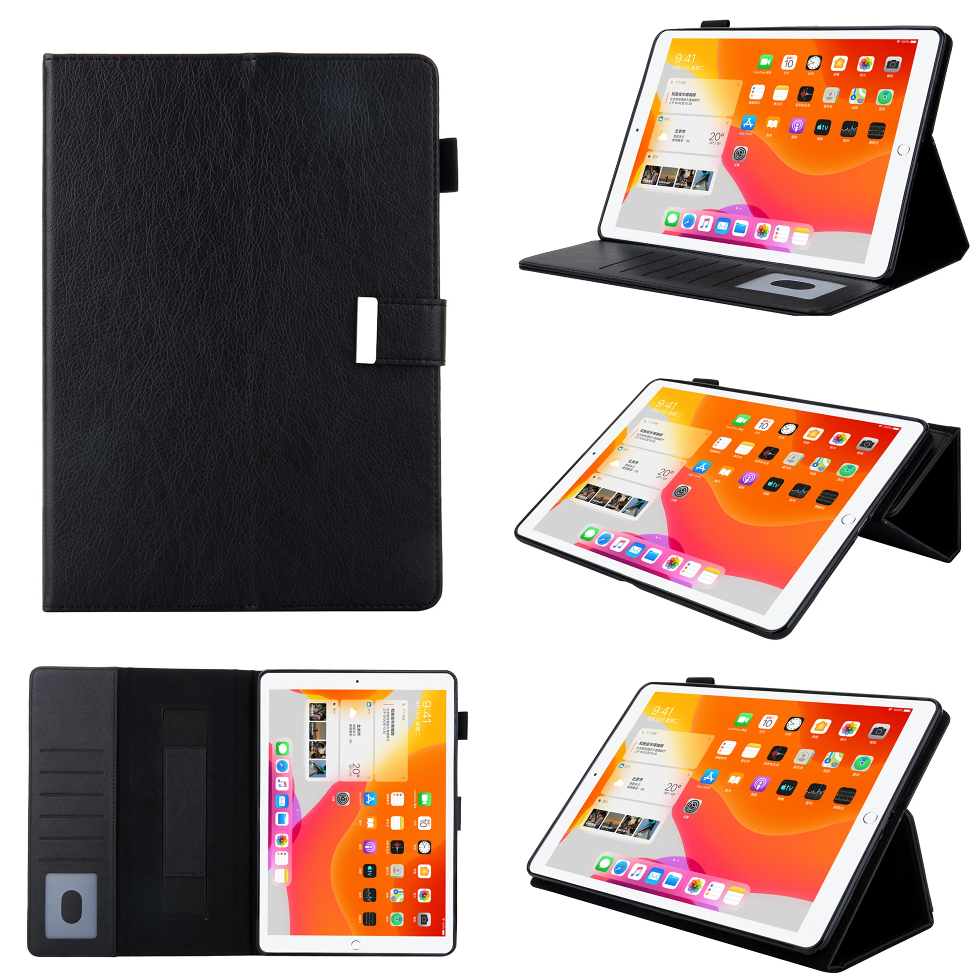 Блестящий чехол для планшета Apple iPad Pro 11 d 2018 с держателем карт ремешком на руку