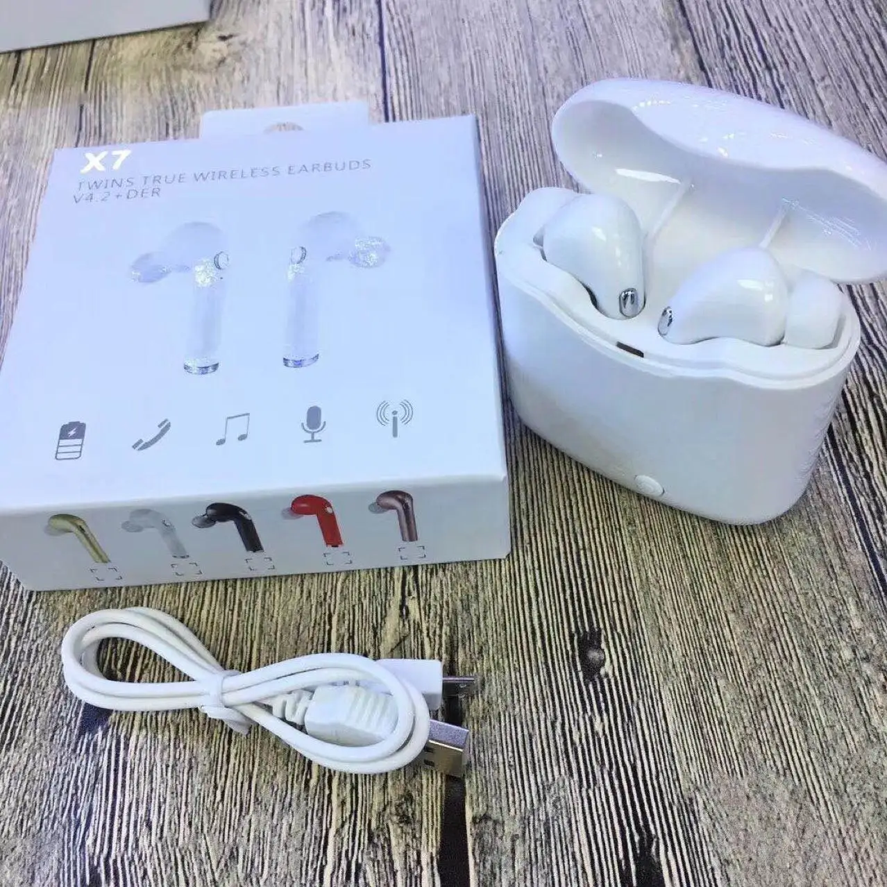 X7 TWS беспроводные bluetooth наушники гарнитура спортивные vs i12 i8s i9s i7s для iphone x samsung s10