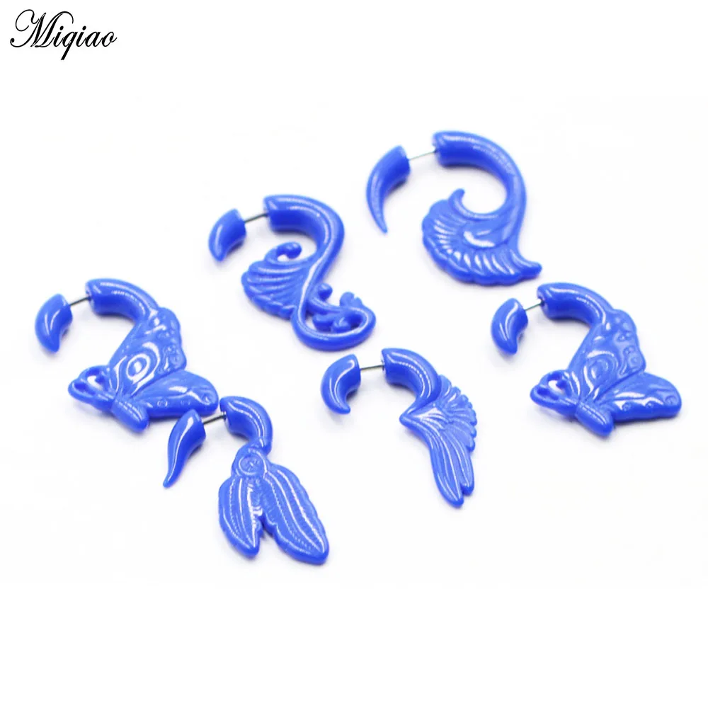 

Miqiao 2 Pcs New European and American Alternative Human Body Piercing Jewelry Acrylic Ear Pinna