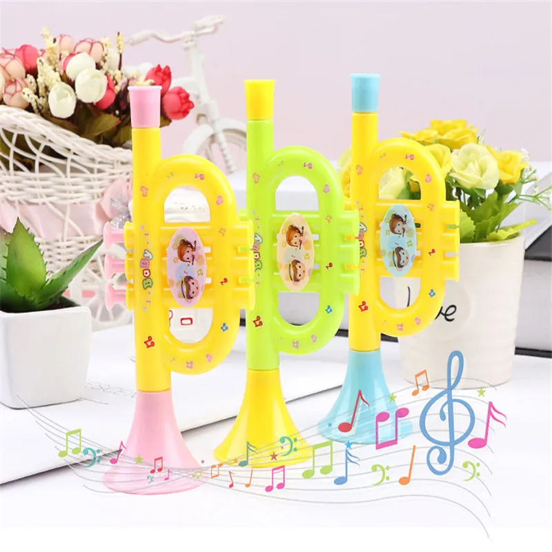 

1PC Baby Music Toys Early Education Toy Colorful Baby Music Toys Musical Instruments For Kids Trumpet Random Color ZLL