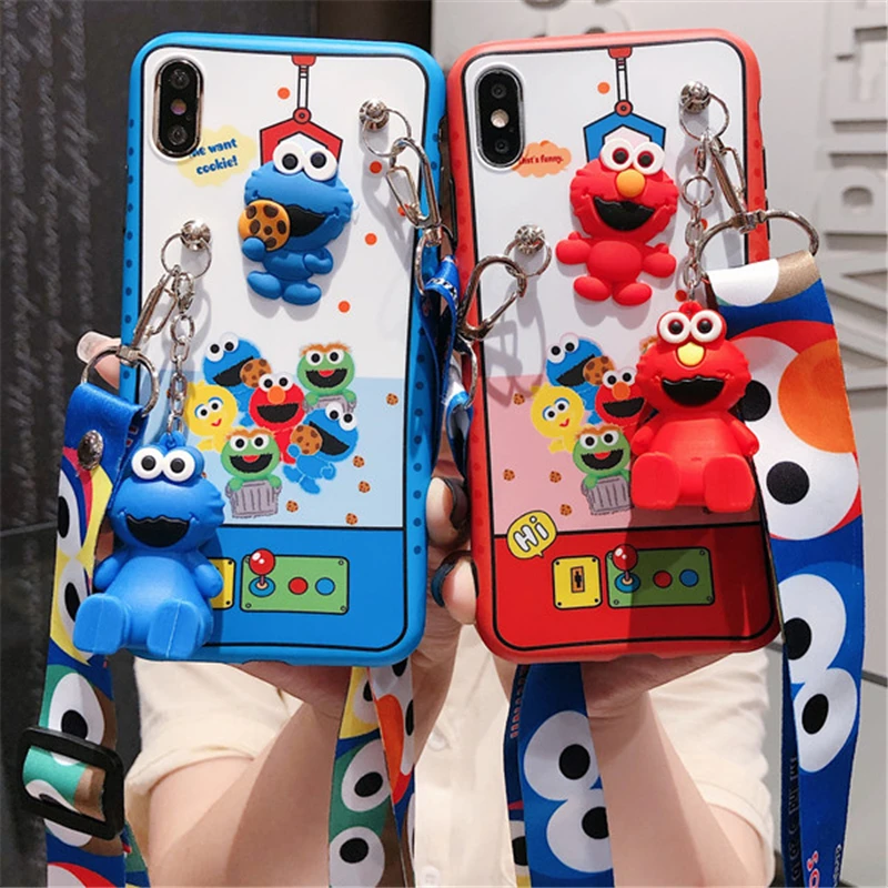 Для huapwei p30 P20 3D Улица Сезам чехол Милый Печенье Elmo мягкий для телефона huawei mate20 pro