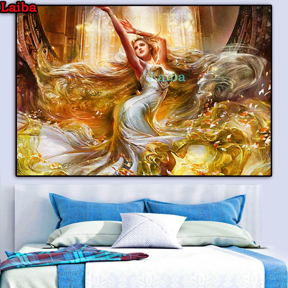

5D Diamond Painting Fantasy goddess Kits Handmade wolf Needlework DIY Diamond Embroidery puzzle Mosaic Rhinestone Decoration