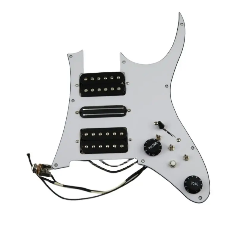 

Prewired Pickguard Guitar Pickups Humbucker Pickups Alnico 5 HSH 4C Wiring Harness Push-pull single cut Set For RG350 Series