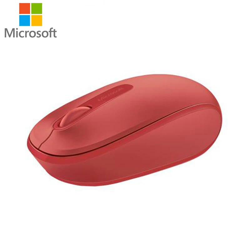 Microsoft 1850 Беспроводная мини-мышь, портативная офисная 2,4 ГГц Беспроводная розовая мышь, оригинальная креативная ПК Милая карманная мышка