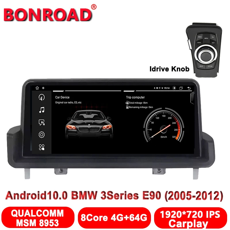 

Мультимедийная Автомагнитола Bonroad для BMW, стерео-система на Android 10, с 4 Гб ОЗУ, 64 Гб ПЗУ, Wi-Fi, Bluetooth, для BMW E90, E91, E92, E93