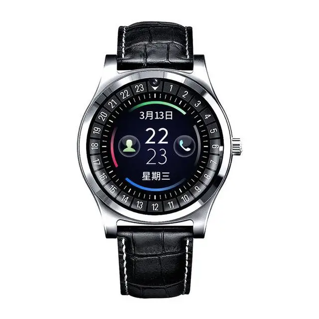 HobbyLane умные часы R68 Bluetooth круглый экран Smartwatch поддержка sim-карты TF трекер сна
