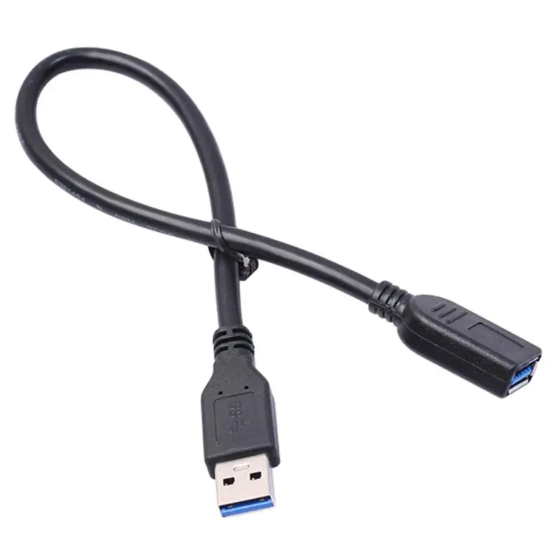 Супер Скоростной USB 3 0 тип A мужской и женский черный Удлинительный кабель