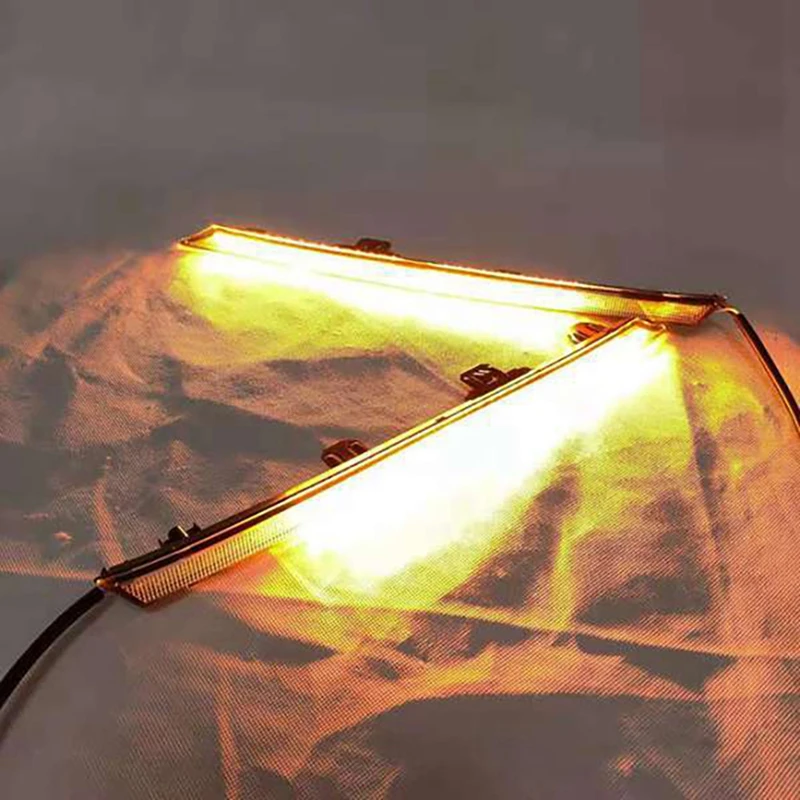 

Car Front LED Daytime Running Light DRL Turn Signal Lamps for Toyota RAV4 2019-2020