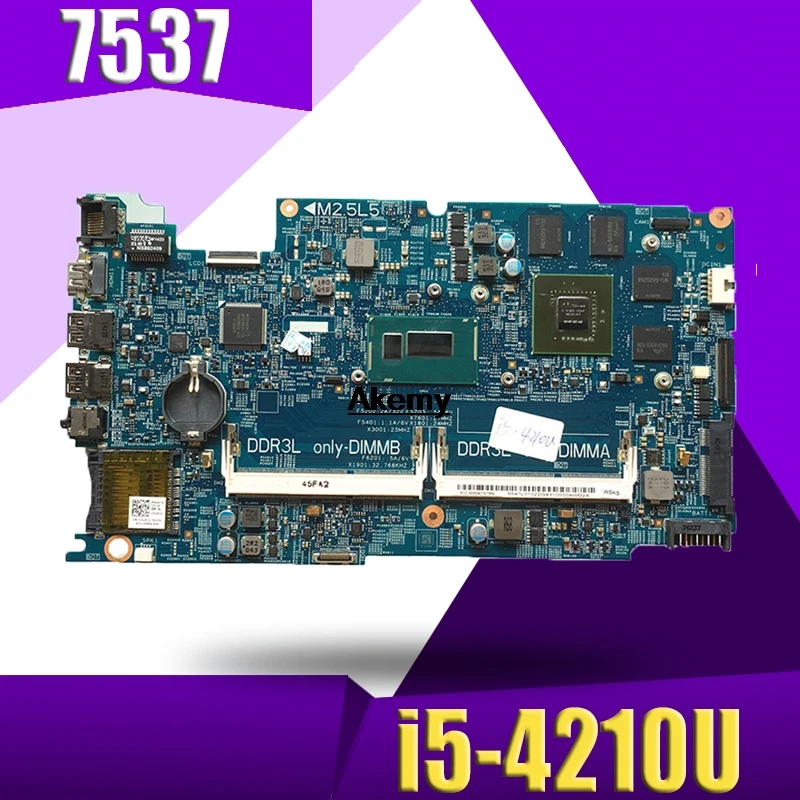 PC няня DOH50 MB 12311 2 KJ7NX CN 03V4T2 3V4T2 для Dell Inspiron 15 7537 ноутбук материнская плата SR1EF I5 4210U
