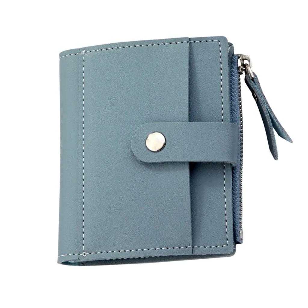 Женская однотонная короткая кожаная Ретро сумка для карт в винтажном стиле