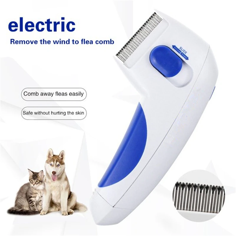 Электрическая расческа от блох для домашних животных вшей инструмент удаления