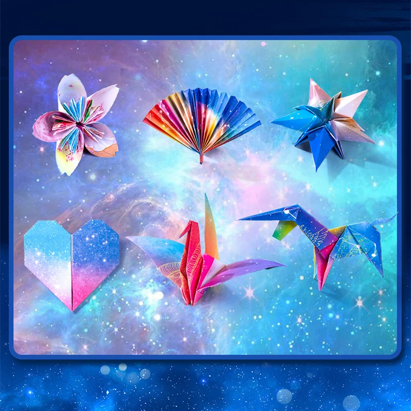 50 шт. высококачественная бумага для оригами детей 6x6 дюймов двусторонняя легко