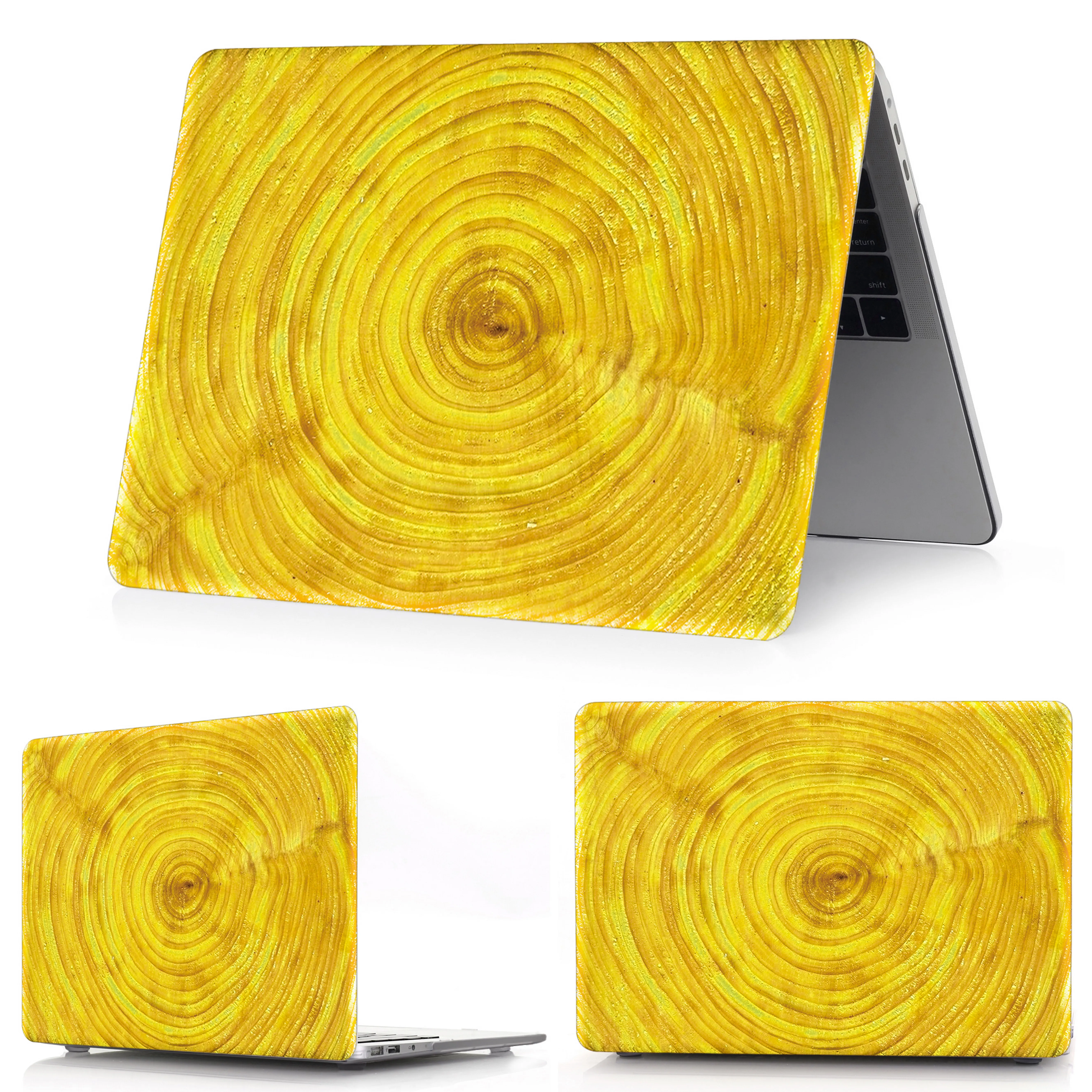 Чехол для ноутбука MacBook Air Pro жесткий чехол с деревянной поверхностью 11 12 13 15 16