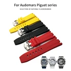 Ремешок для часов Audemars Piguet мужской, резиновый браслет из фторного каучука, черный синий, 28 мм 30 мм