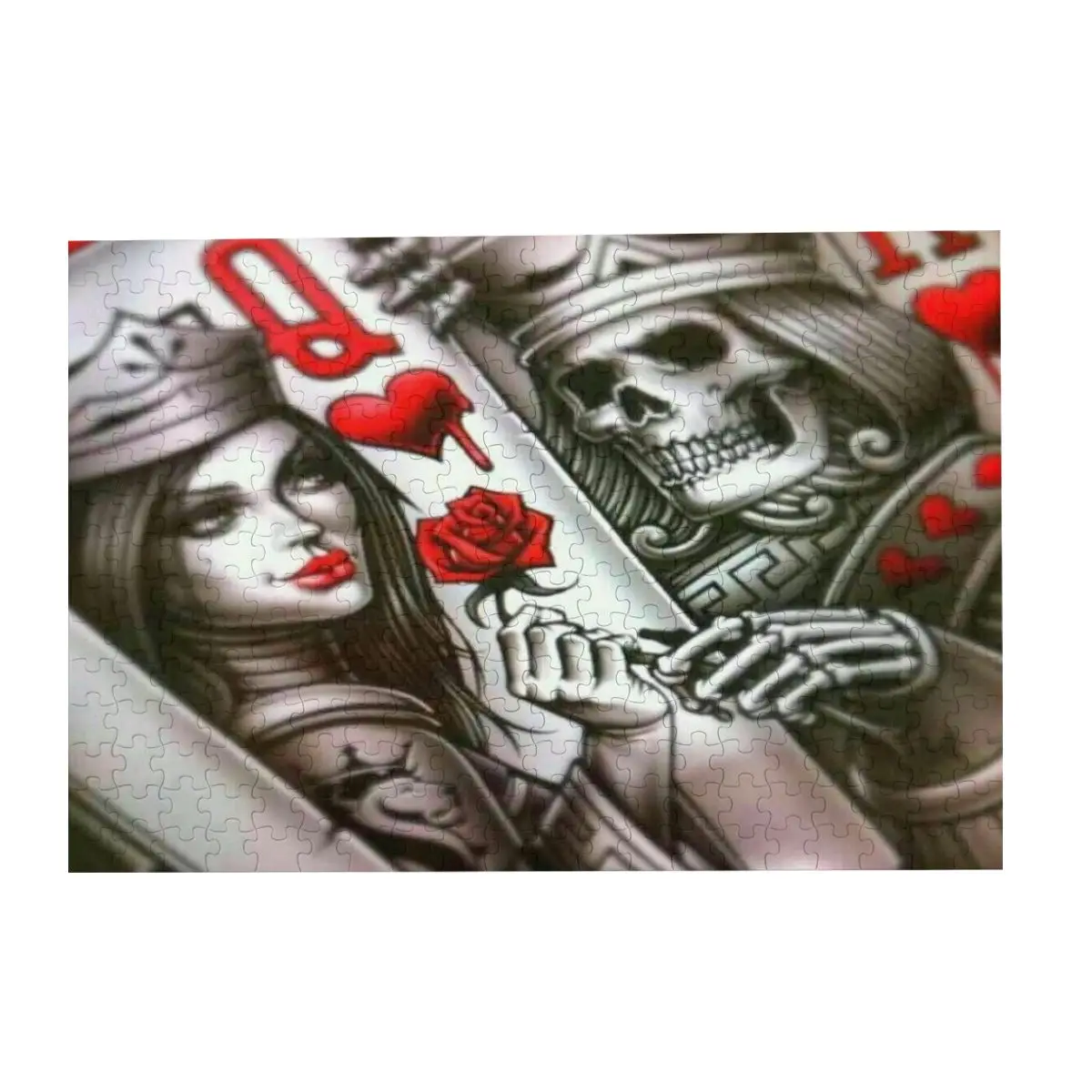 Король и королева сердец Татуировка мягкий пол пазл 100100 лобзик пила коллаж набор