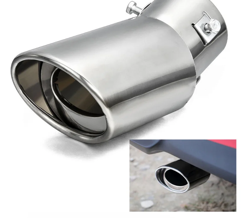 Автомобильная задняя выхлопная труба из нержавеющей стали хвостовой глушитель